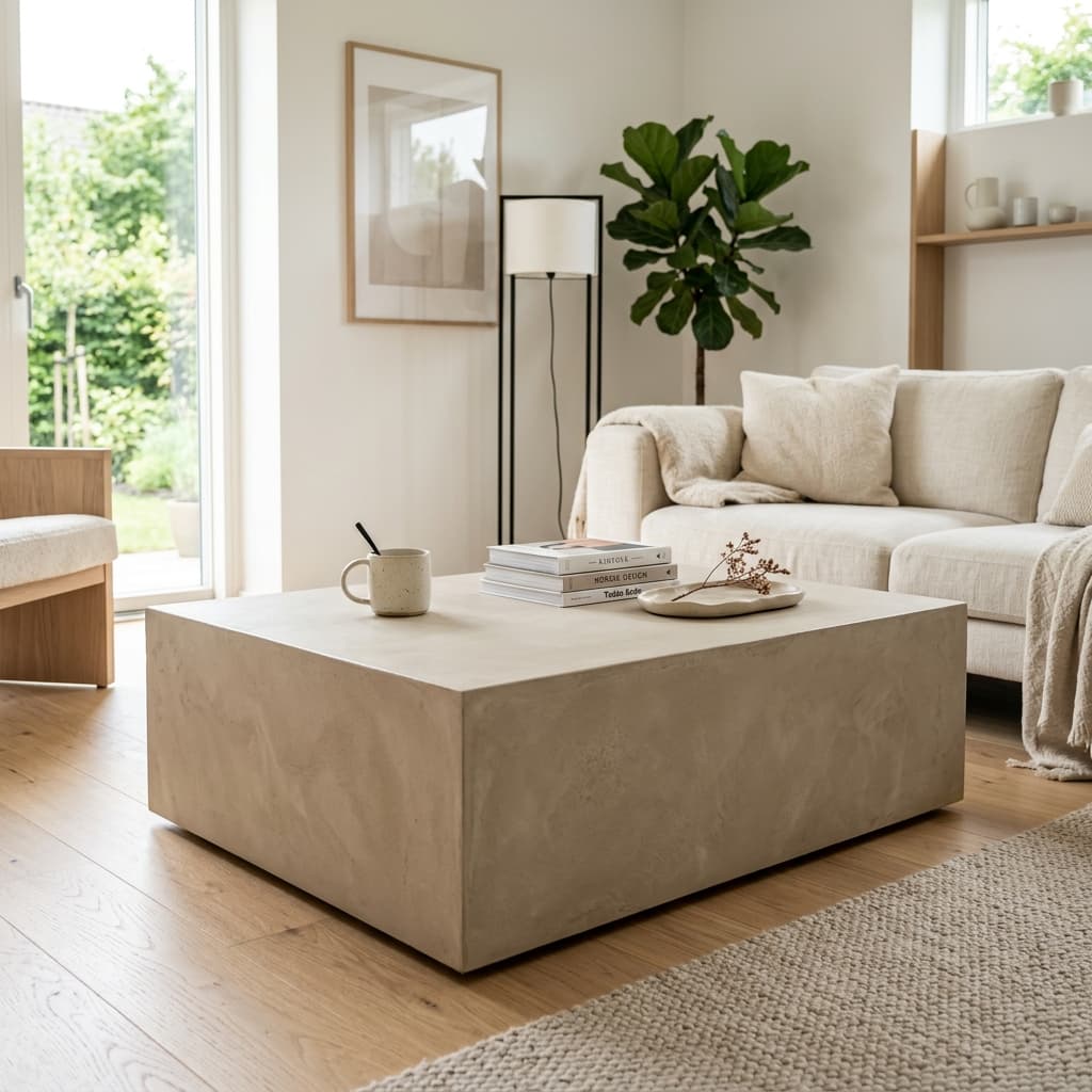 Sculptural Silence: Microcement Furniture Trends 2026